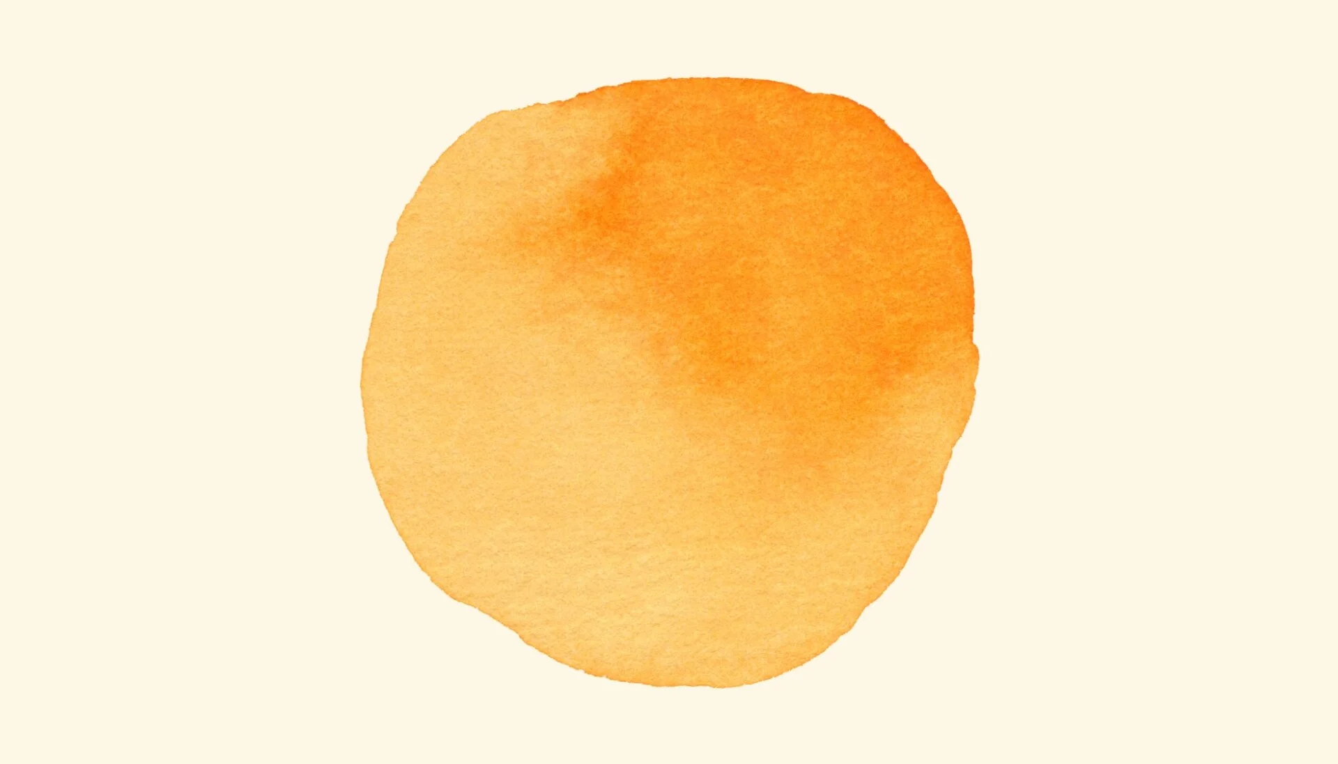 Zachte oranje aquarel